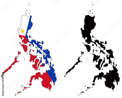 vector map and flag of