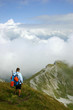 Alongside of clouds