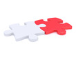 Two coupled puzzle praces