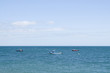 Fishing boats in sea