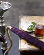 traditionally arabic hookah and mint tea