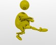 danseur en or