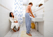 Sharing a bathroom