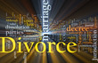 Divorce word cloud glowing Divorce word cloud glowing