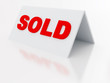 sign sold on a light plastic tablet on white