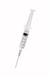 Photo: Syringe on white background Syringe on white background