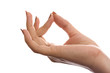 Hand isolated on a white background.
