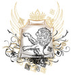 Medieval Lion Scroll