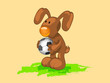 rabbit with ball