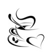 Coffee love vector