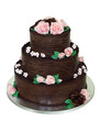 Three Tiered Chocolate Cake with path
