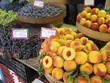 Greek fruits on the counter