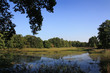 Idyllischer Fischteich