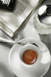 coffee cup in a coffeehouse