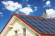 house with solar panels
