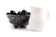 bowl of black olives