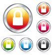 Padlock colorful buttons collection