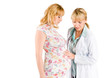 pregnant woman with doctor