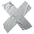 Crossed Duct Tape Stripes