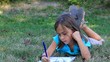 poésie dans l'herbe