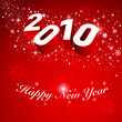 2010 vector greeting card. Editatble. No mesh.