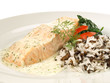 Lachs mit Reis