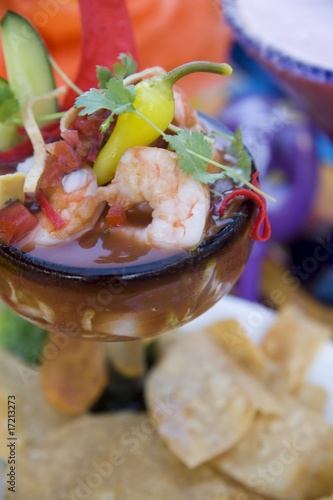 Photo: Coctel de Camarones - Mexican Shrimp Cocktail Coctel de Camarones - Mexican Shrimp Cocktail
