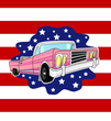 Old American Car. Vector. Old American Car. Vector.