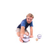 man is playing petanque