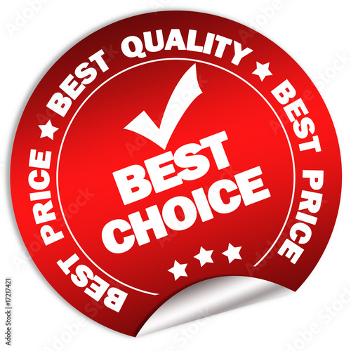 Illustration: Best choice guarantee sticker Best choice guarantee sticker