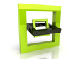 Abstract rotated frame