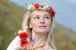 wild flowers and girl