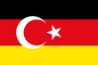 Illustration: Deutschland Türkei Freundschaft Flagge Deutschland Türkei Freundschaft Flagge