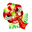Chinese New Year Lion dance head carnival mask