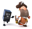 Pirate et ordinateur