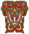 Bird in Old Russian, Celtic and Byzantian style