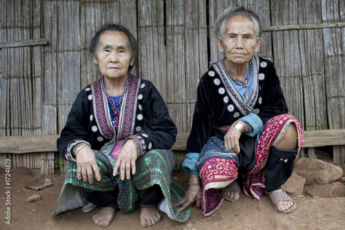 alte Frauen in Asien, Volksgruppe Meo alte Frauen in Asien, Volksgruppe Meo