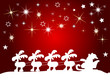 Hintergrund Weihnachtsmann mit Schlitten im Schnee