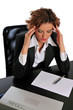 Business Woman Taking a Break to De-stress