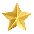 Illustration: gold star isolated gold star isolated
