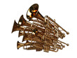pack of trumpets - noise symbol