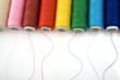 Coils of colour threads Coils of colour threads