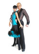 Couple dancers latina style Couple dancers latina style