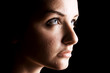 Female acne sufferer