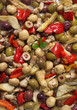 Vegetables and olives salad giardiniera