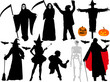 halloween vector silhouettes halloween vector silhouettes