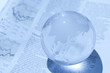 Globe and newspaper