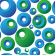 3D Circle Seamless Background