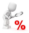 Character look into percent.