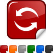 Refresh  sticker icon. Vector illustration